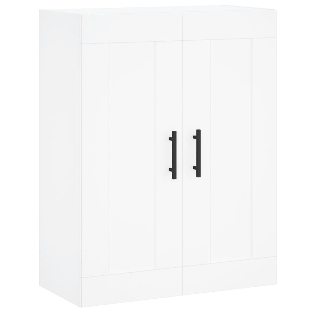 Visoka komoda bijela 69,5x34x180 cm konstruirano drvo