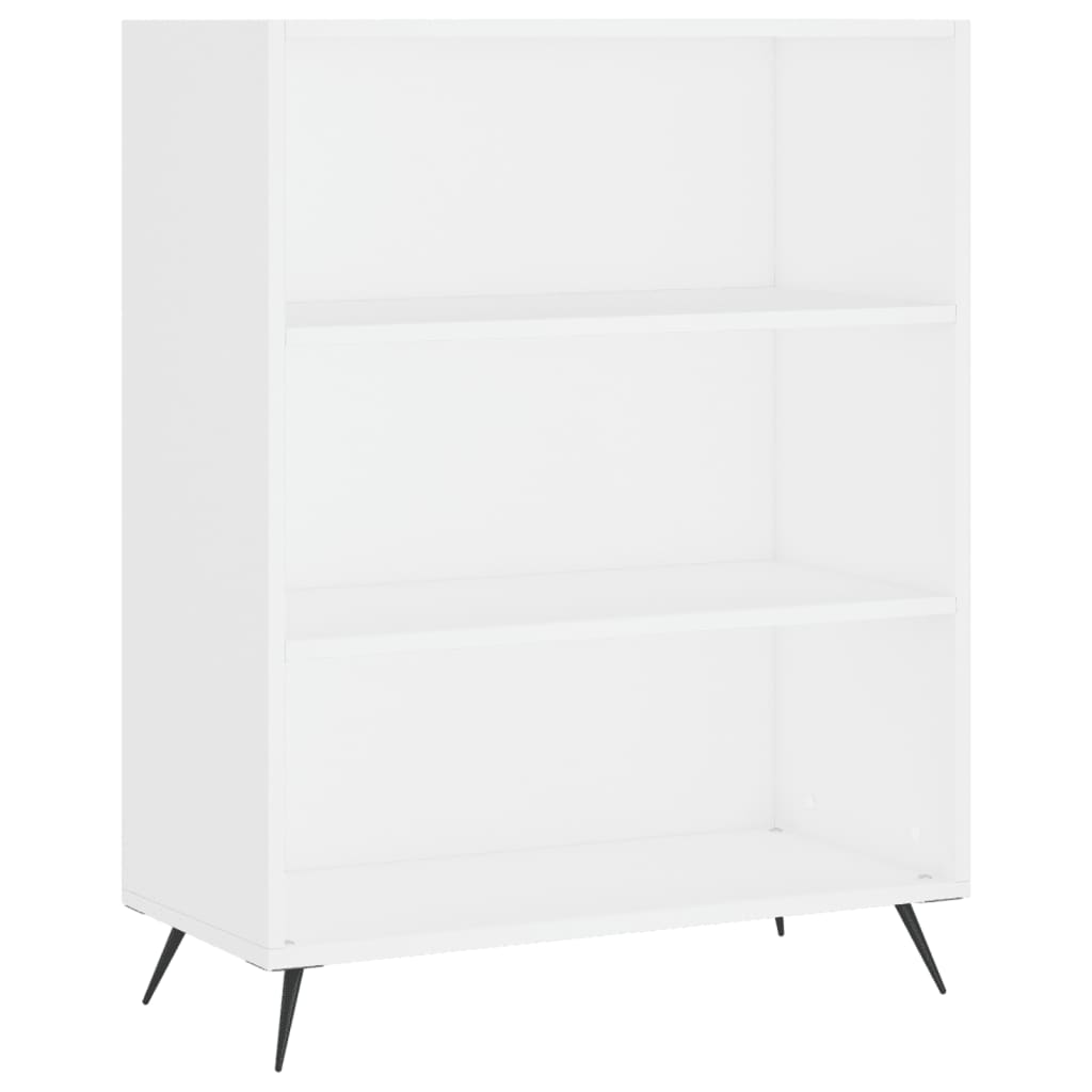 Visoka komoda bijela 69,5x34x180 cm konstruirano drvo