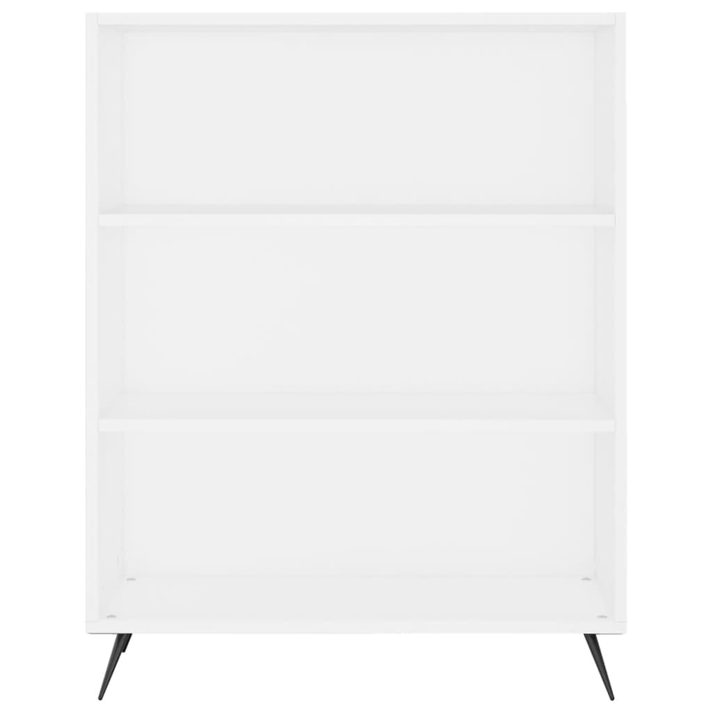 Visoka komoda bijela 69,5x34x180 cm konstruirano drvo