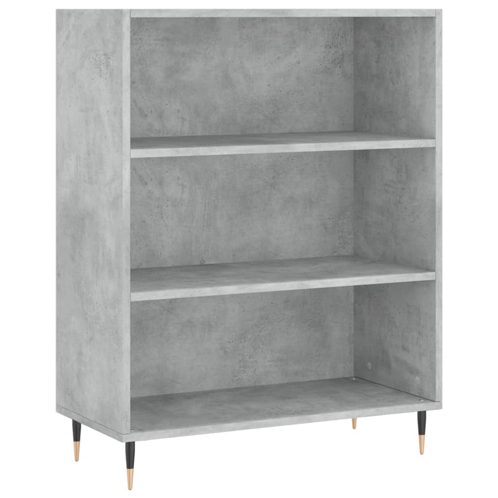 Visoka komoda siva betona 69,5x34x180 cm od konstruiranog drva