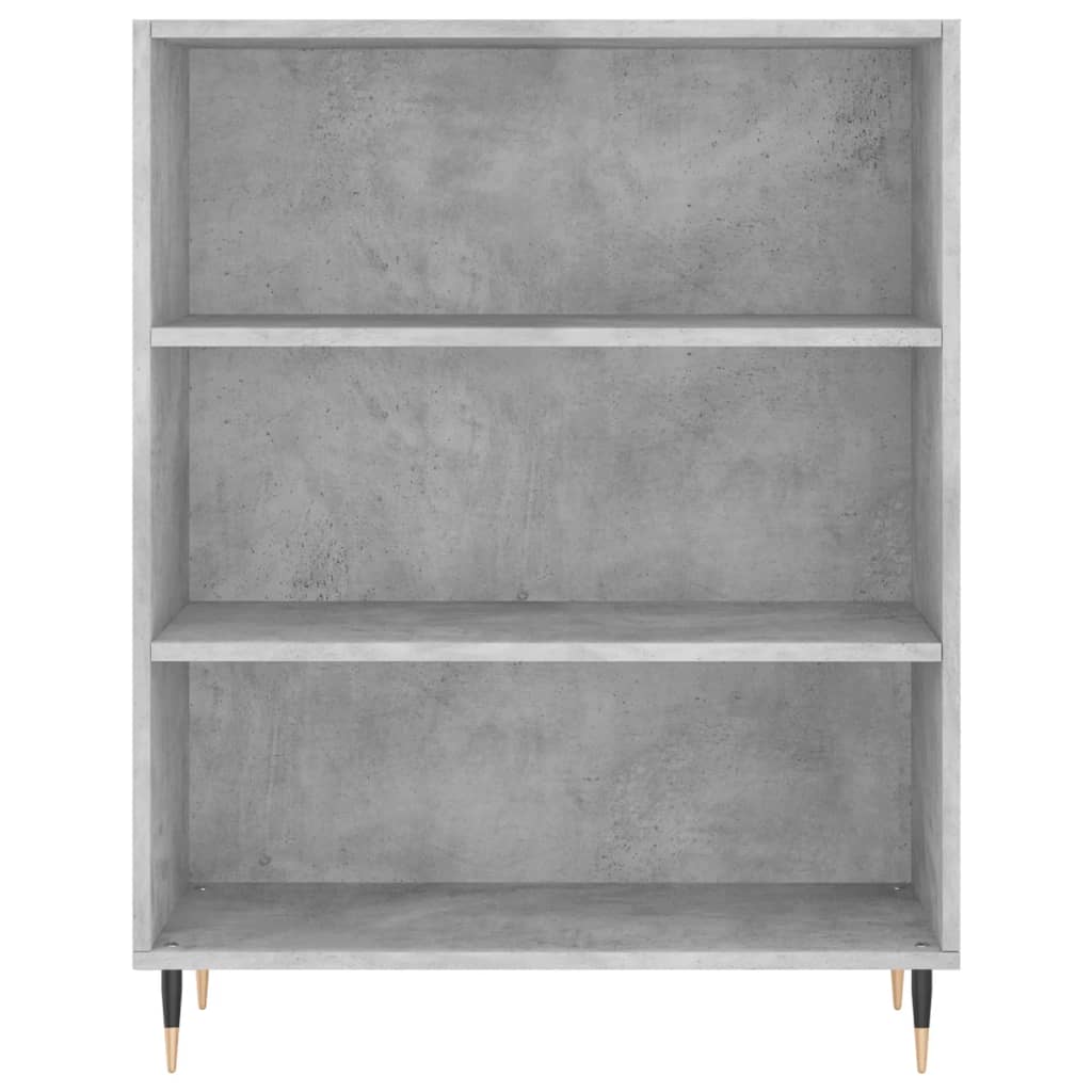 Visoka komoda siva betona 69,5x34x180 cm od konstruiranog drva