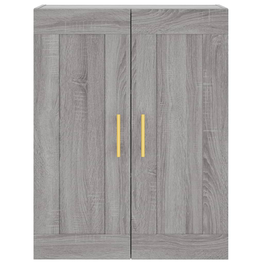 Visoka komoda siva sonome 69,5x34x180 cm od konstruiranog drva