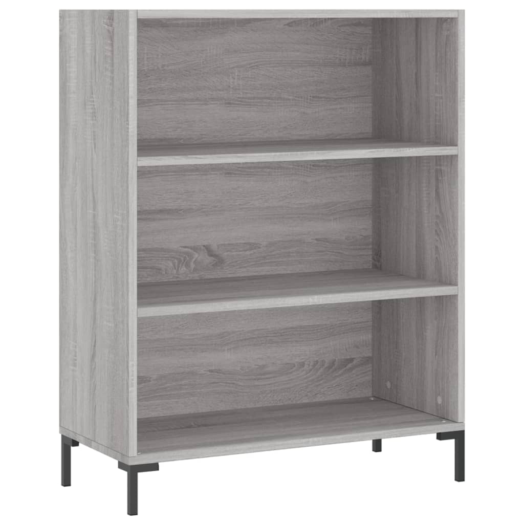 Visoka komoda siva sonome 69,5x34x180 cm od konstruiranog drva