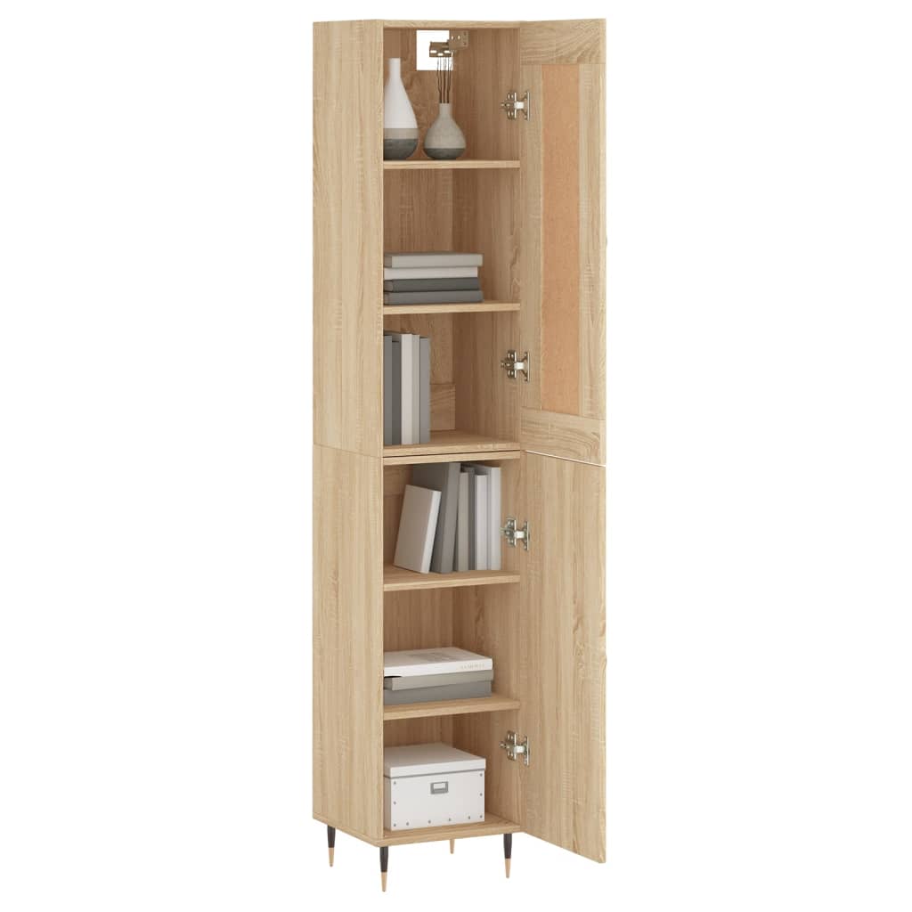Visoka komoda hrasta sonome 34,5x34x180cm od konstruiranog drva