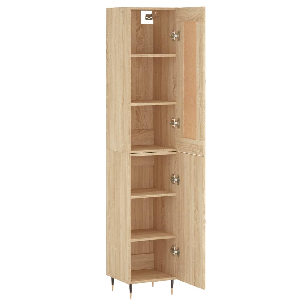 Visoka komoda hrasta sonome 34,5x34x180cm od konstruiranog drva