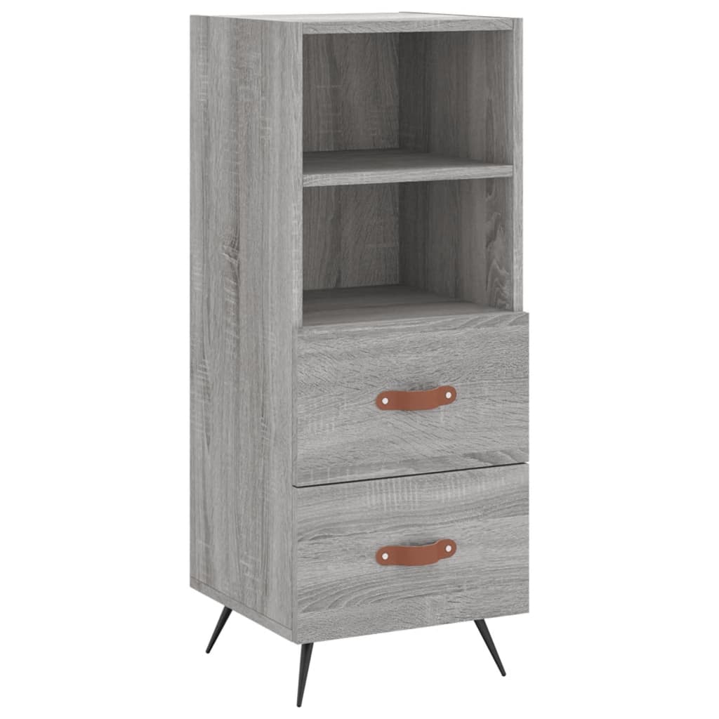 Visoka komoda siva sonome 34,5x34x180 cm od konstruiranog drva