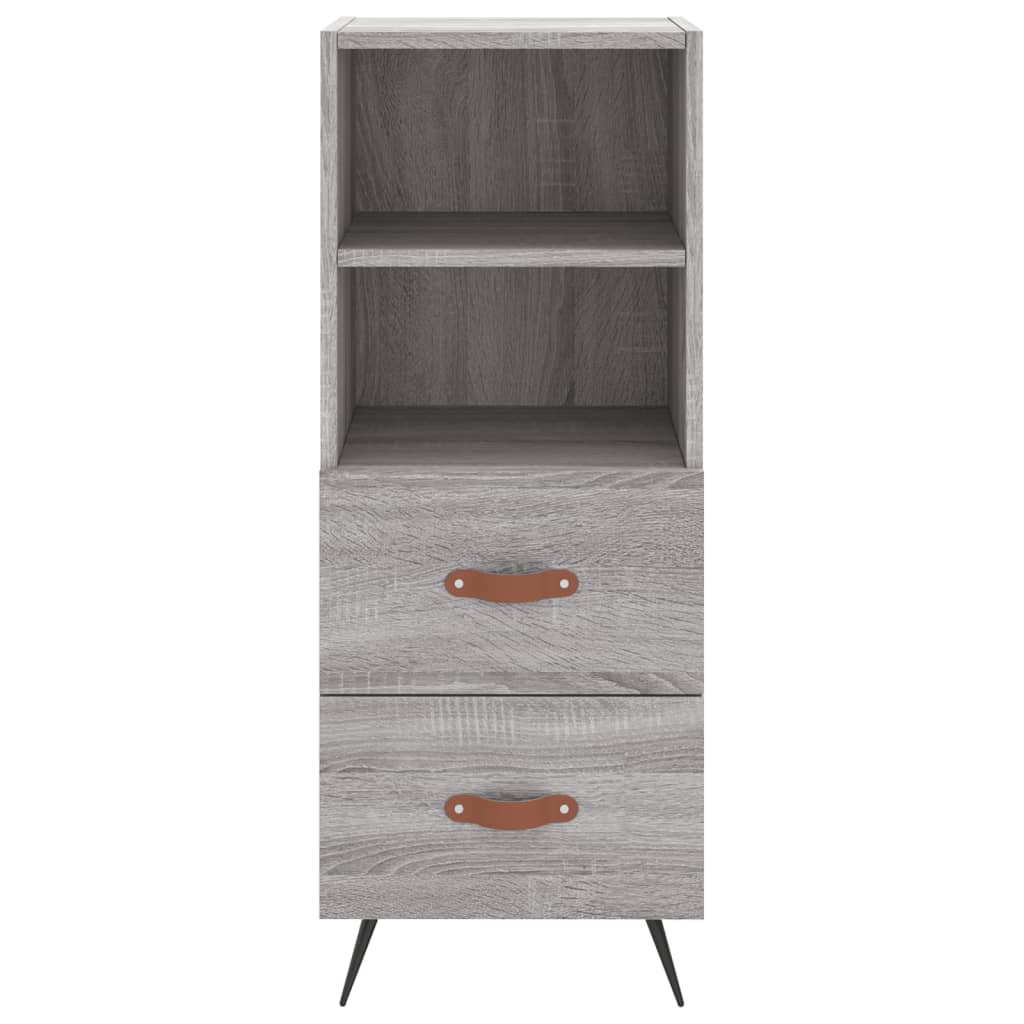 Visoka komoda siva sonome 34,5x34x180 cm od konstruiranog drva