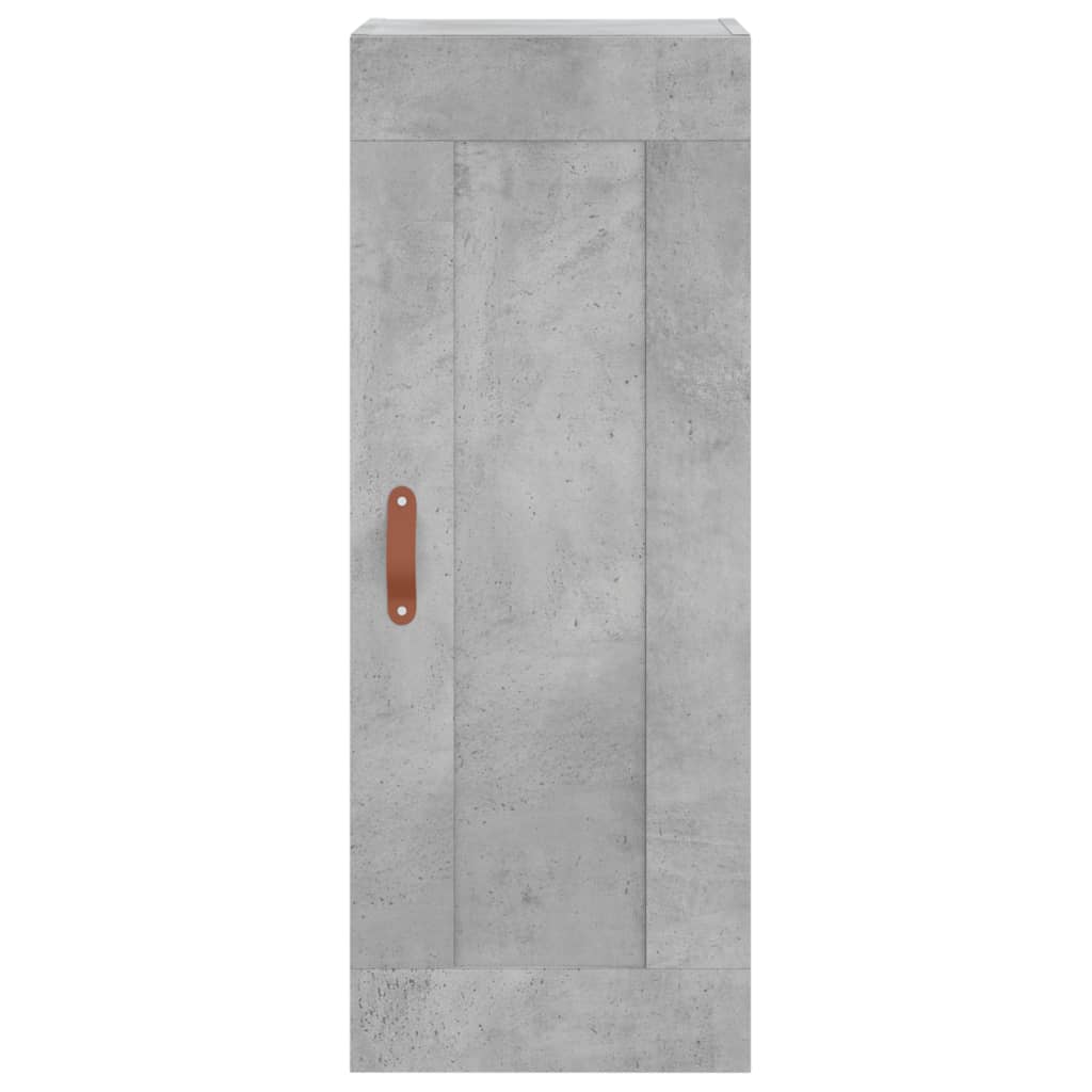 Visoka komoda siva betona 34,5x34x180 cm od konstruiranog drva