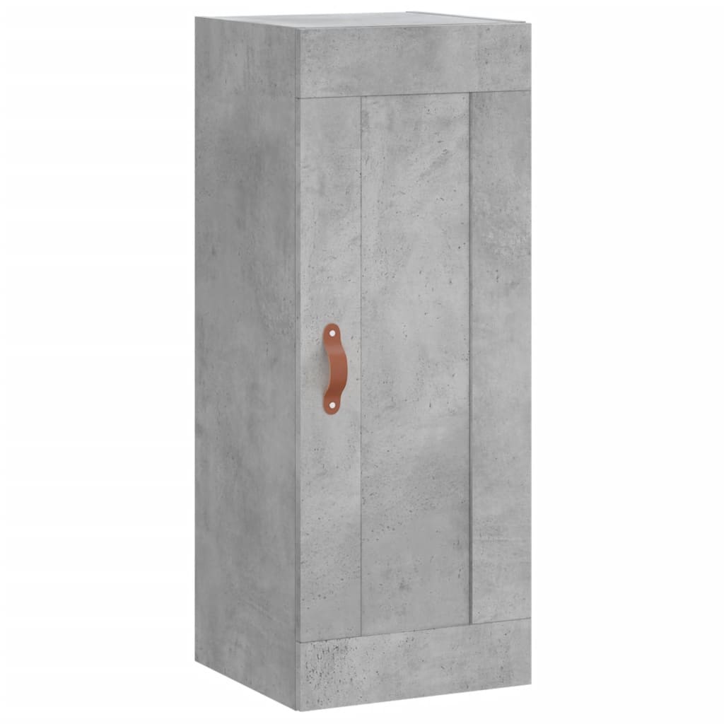 Visoka komoda siva betona 34,5x34x180 cm od konstruiranog drva