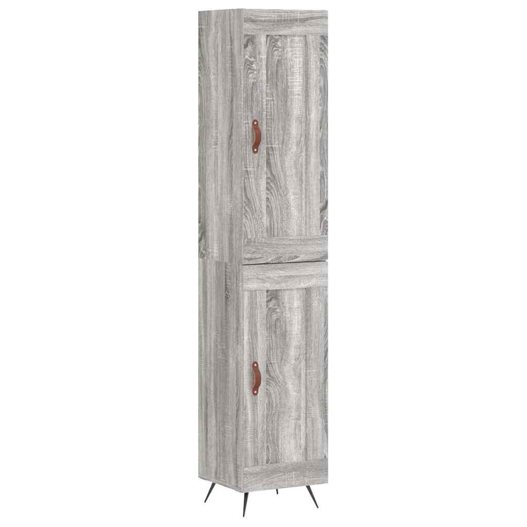 Visoka komoda siva sonome 34,5x34x180 cm od konstruiranog drva
