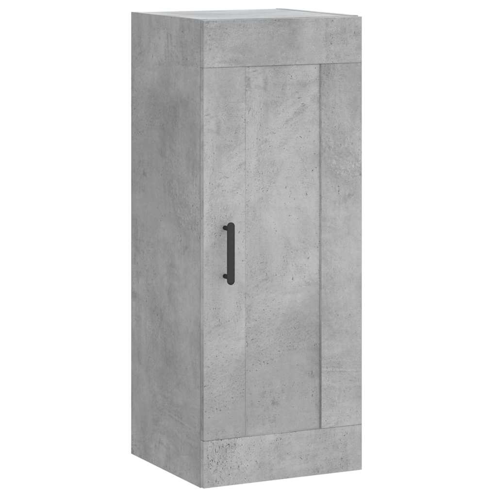 Visoka komoda siva betona 34,5x34x180 cm od konstruiranog drva