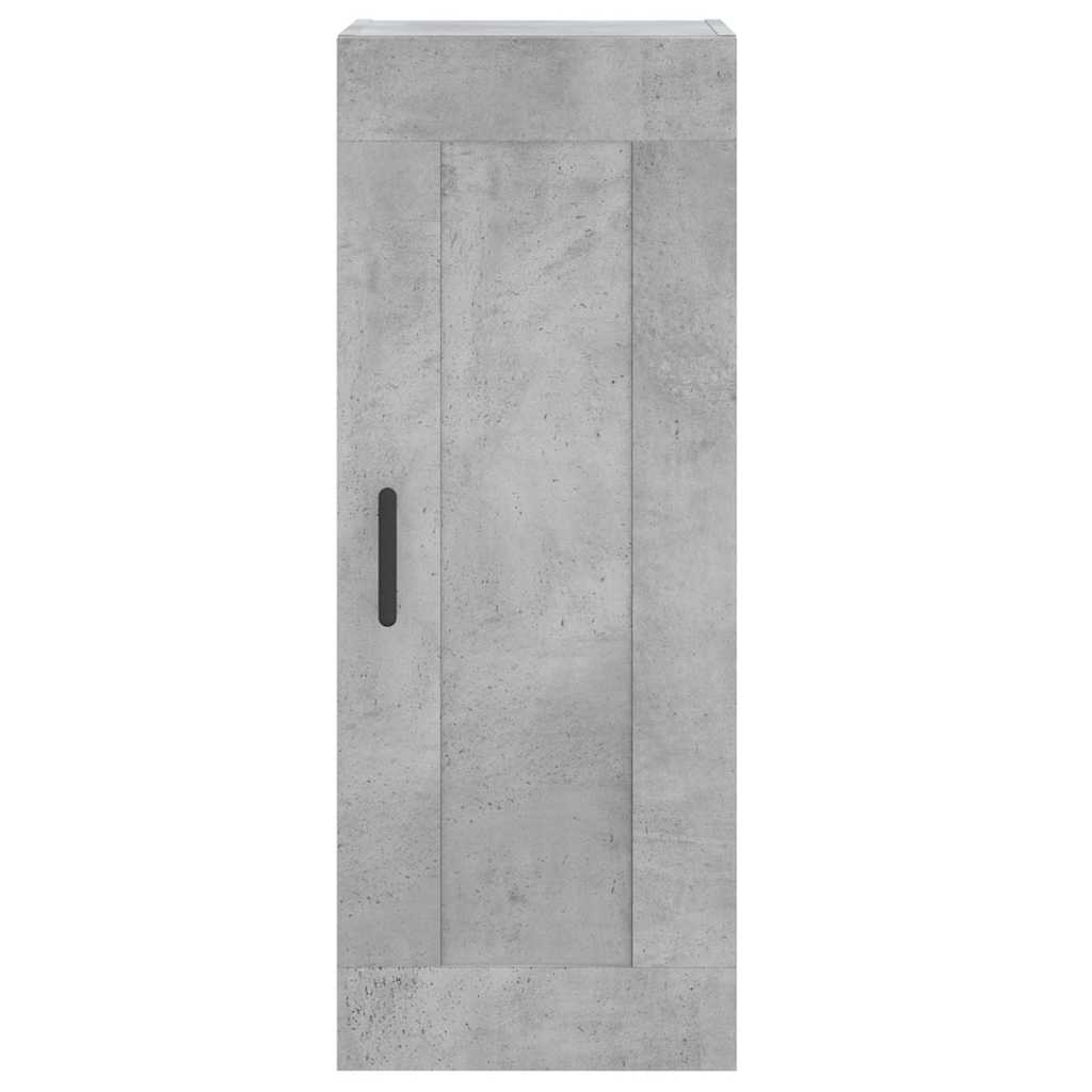 Visoka komoda siva betona 34,5x34x180 cm od konstruiranog drva