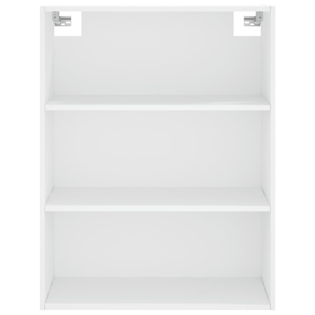 Visoka komoda bijela 69,5x34x180 cm konstruirano drvo