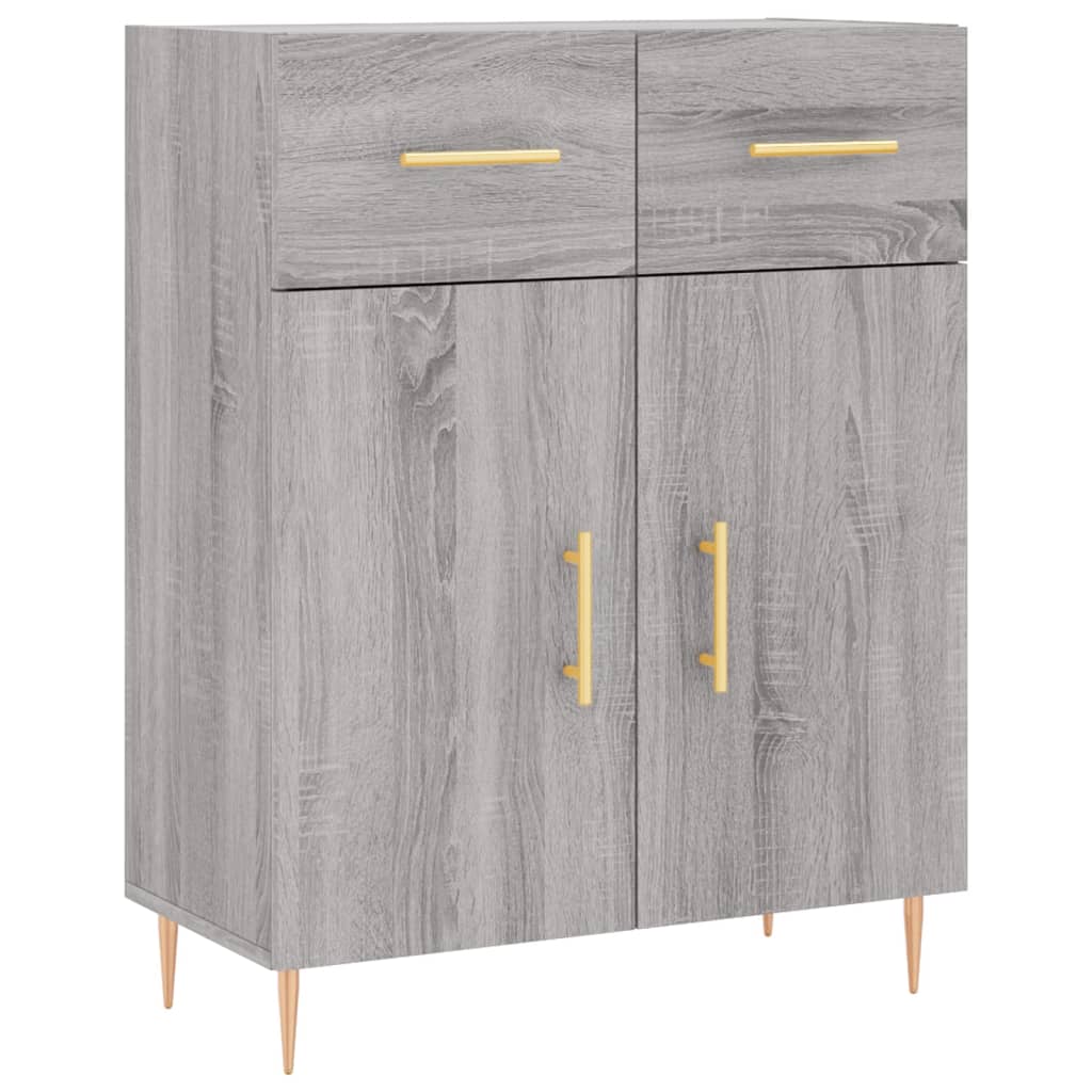 Visoka komoda siva sonome 69,5x34x180 cm od konstruiranog drva
