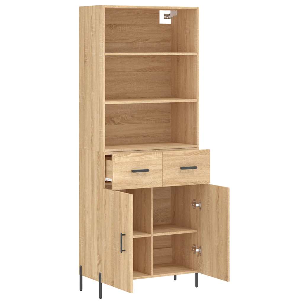 Visoka komoda hrasta sonome 69,5x34x180cm od konstruiranog drva