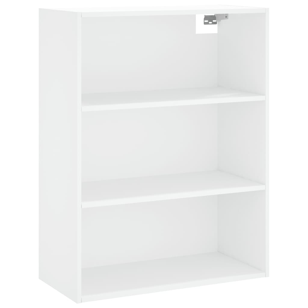 Visoka komoda bijela 69,5x34x180 cm konstruirano drvo