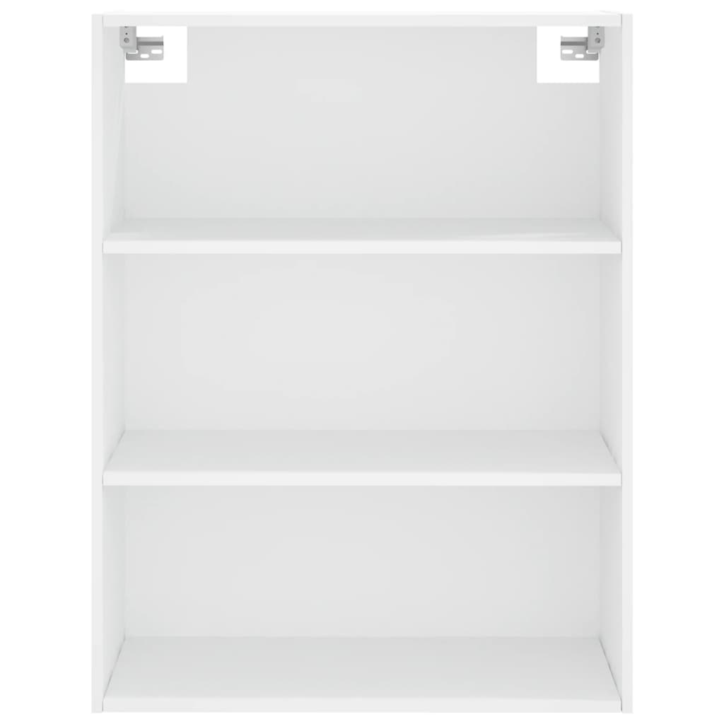 Visoka komoda bijela 69,5x34x180 cm konstruirano drvo