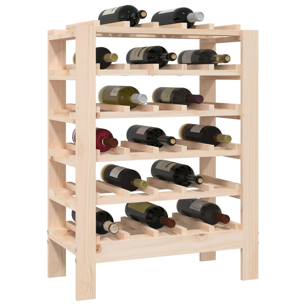 Stalak za vino 61,5x30x82 cm od masivne borovine