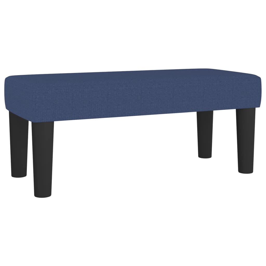 Krevet s oprugama i madracem plavi 90 x 190 cm od tkanine
