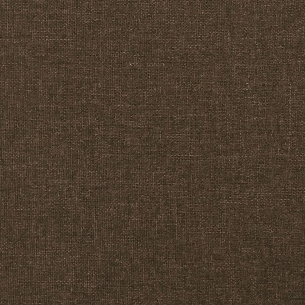 Krevet s oprugama i madracem tamnosmeđi 140x200 cm tkanina
