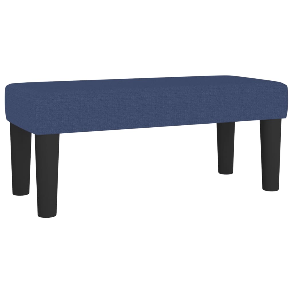 Krevet s oprugama i madracem plavi 120 x 200 cm od tkanine