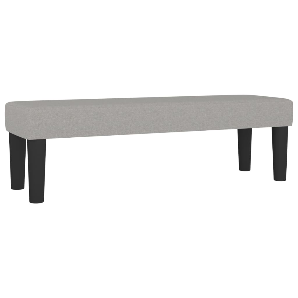 Krevet s oprugama i madracem svjetlosivi 200 x 200cm od tkanine