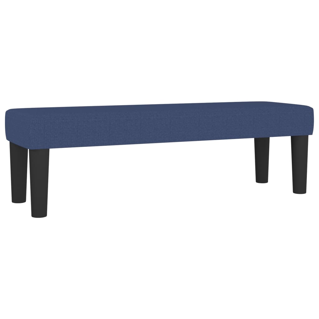Krevet s oprugama i madracem plavi 200 x 200 cm od tkanine