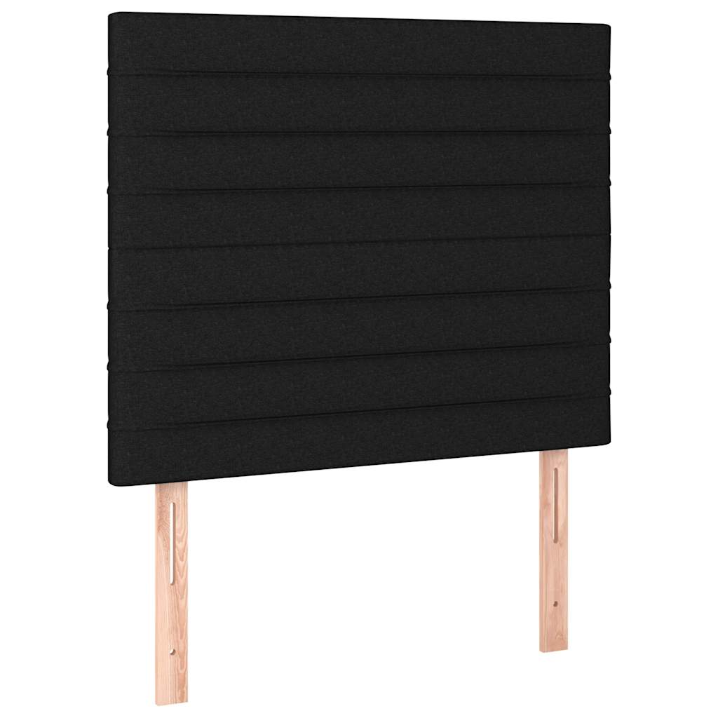 Box spring krevet s madracem crni 90x190 cm od tkanine