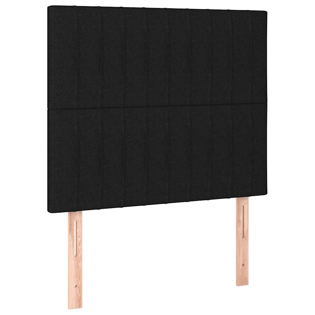 Box spring krevet s madracem crni 80 x 200 cm od tkanine