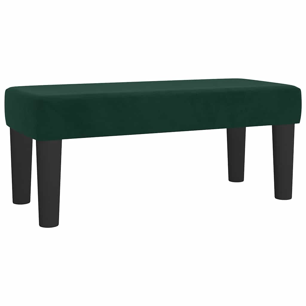 Box spring krevet s madracem tamnozeleni 100x200 cm baršunasti