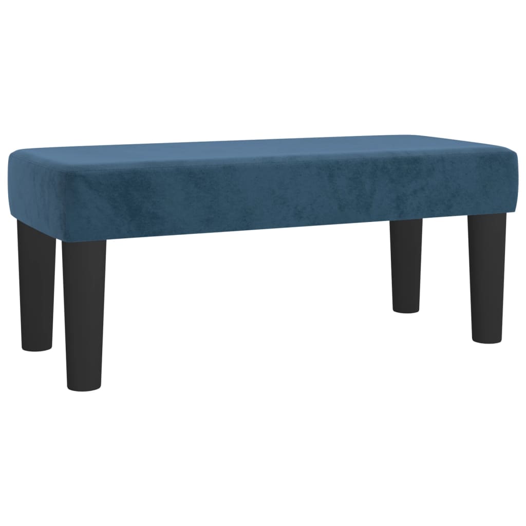 Box spring krevet s madracem tamnoplavi 80 x 200 cm baršunasti