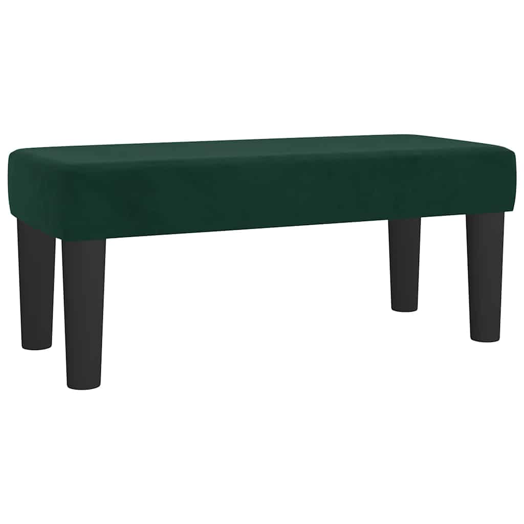 Box spring krevet s madracem tamnozeleni 120x200 cm baršunasti