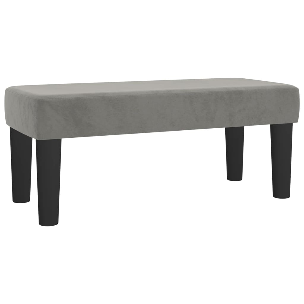 Box spring krevet s madracem svjetlosivi 120x200 cm baršunasti