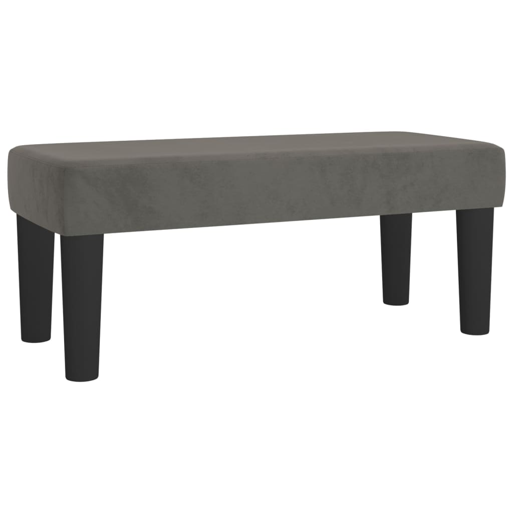 Box spring krevet s madracem tamnosivi 100x200 cm baršunasti