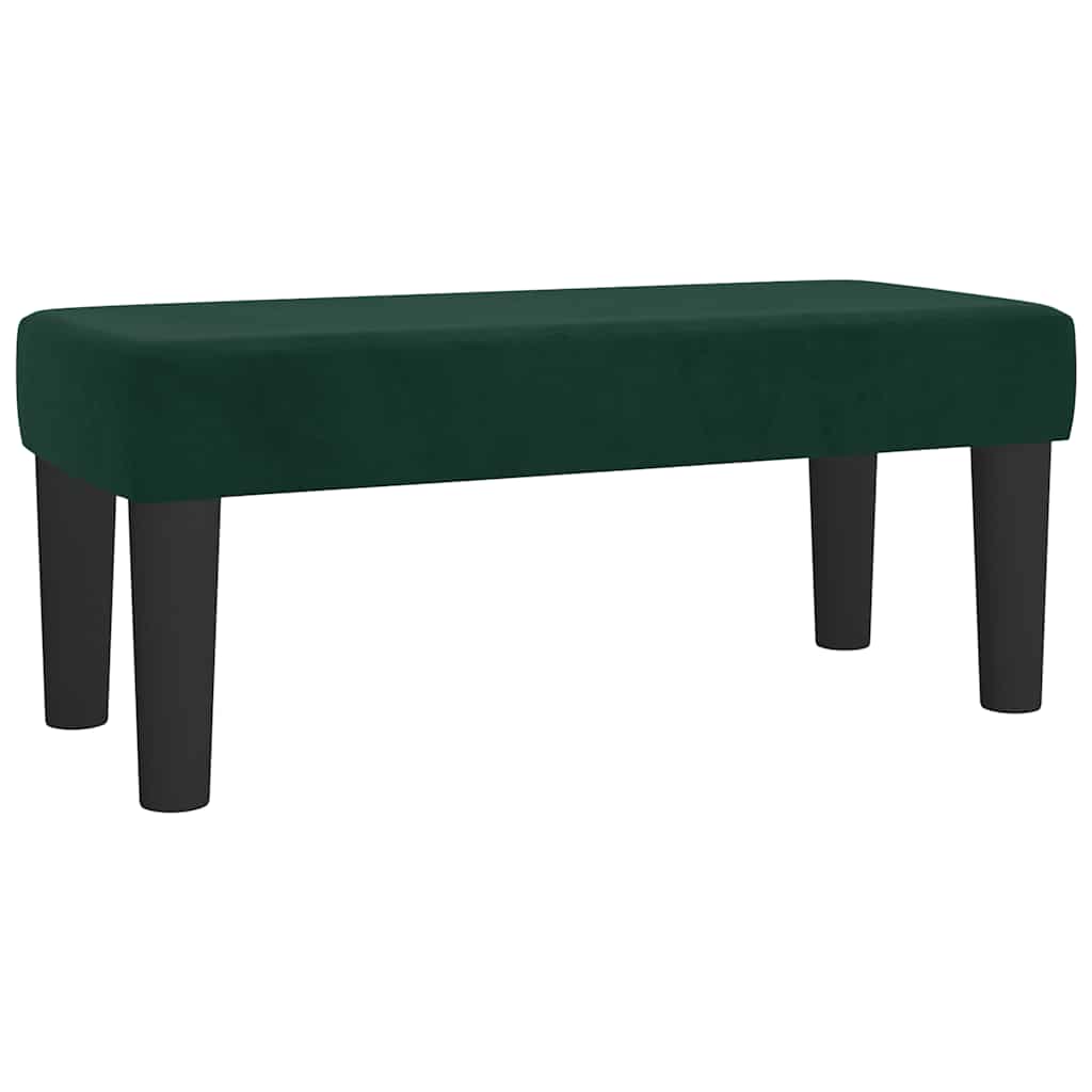 Box spring krevet s madracem tamnozeleni 100x200 cm baršunasti