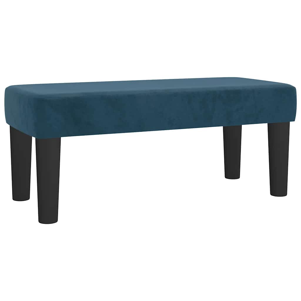 Box spring krevet s madracem tamnoplavi 120 x 200 cm baršunasti