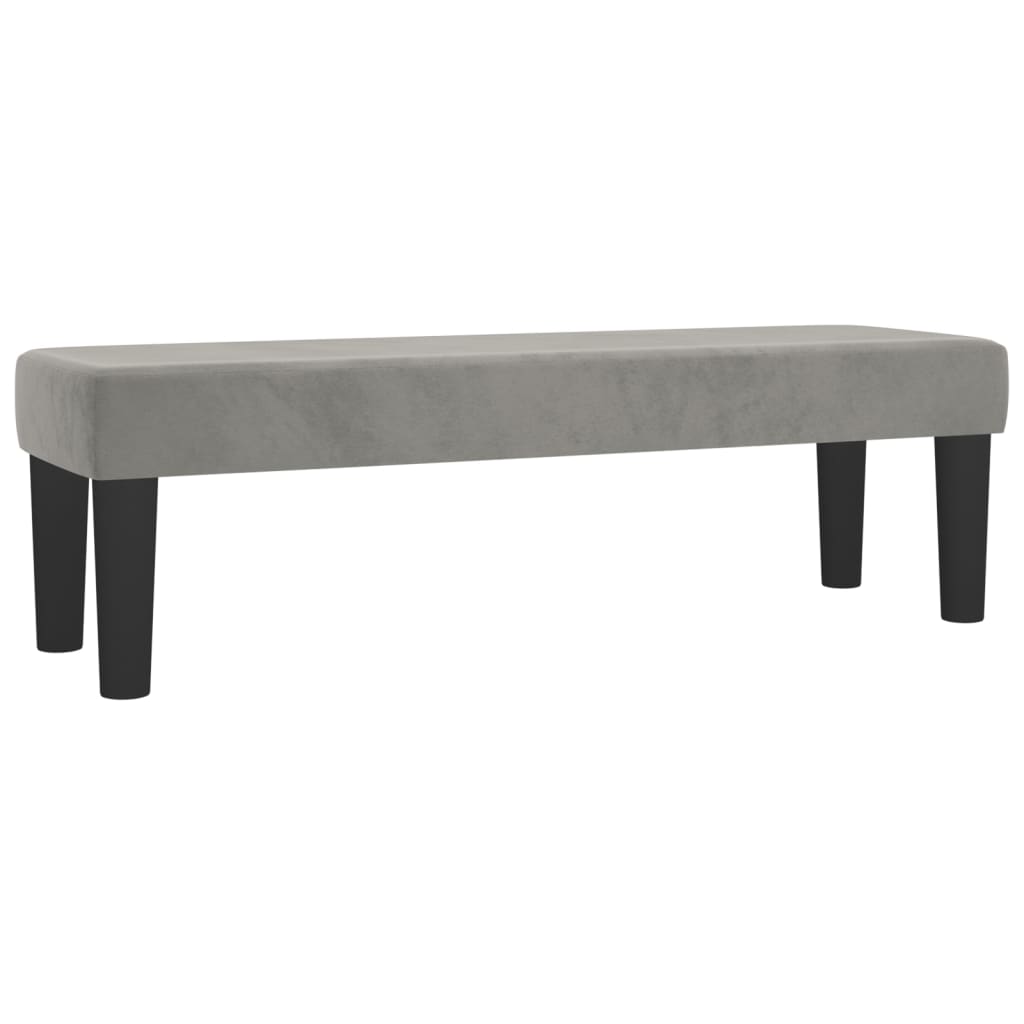 Krevet s oprugama i madracem svjetlosivi 140x200 cm baršunasti