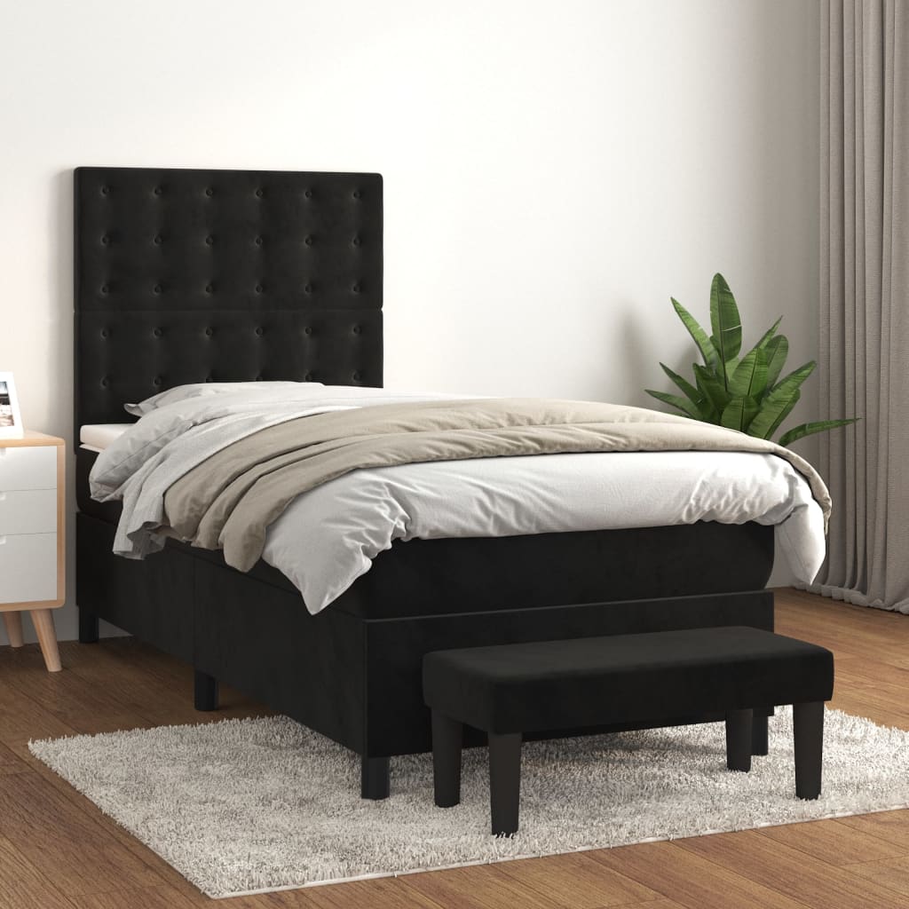 Krevet s opruga kutije 200 x 160 cm Baršun