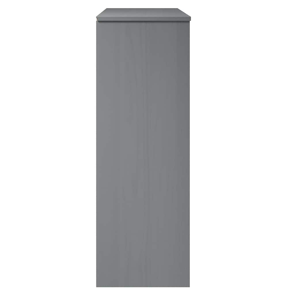 Gornji element za komodu MOLDE sivi 90x35x100 cm od borovine