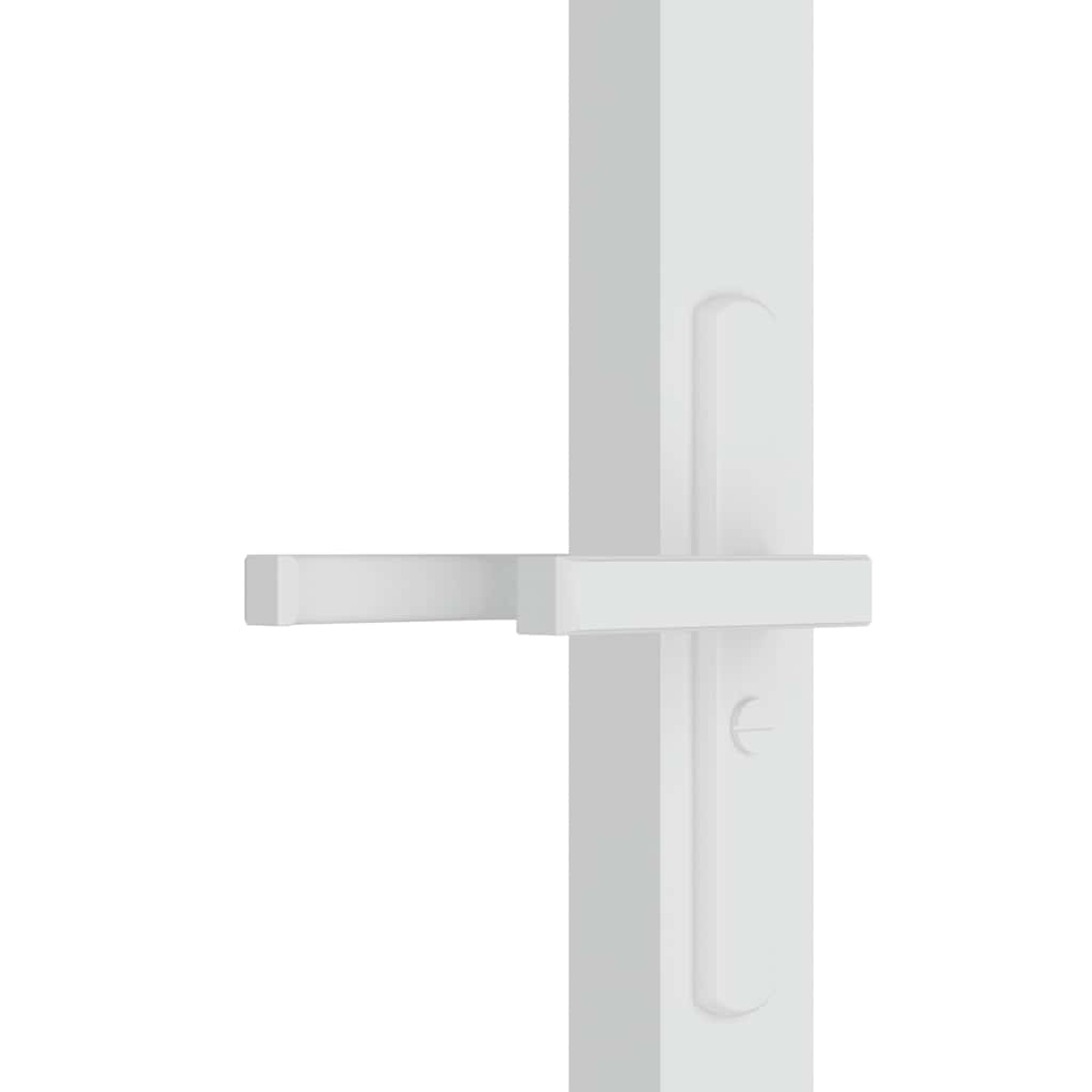 Unutarnja vrata 76 x 201,5 cm Bijela od ESG stakla i aluminija