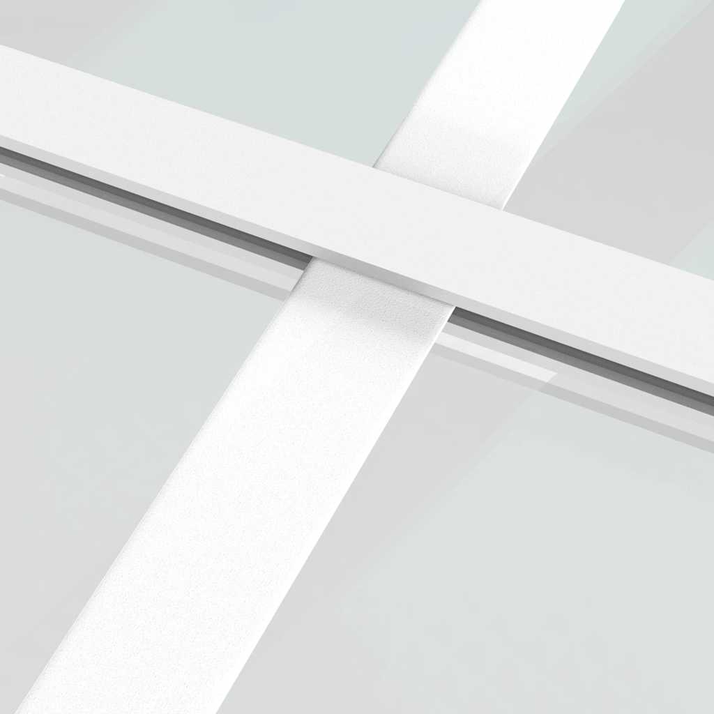 Unutarnja vrata 93 x 201,5 cm Bijela od ESG stakla i aluminija