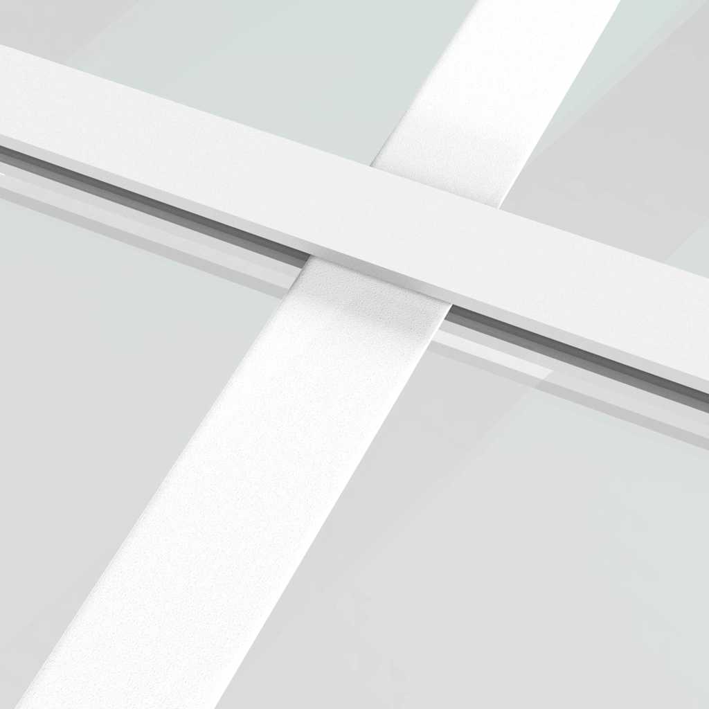 Unutarnja vrata 102,5x201,5 cm Bijela od mat stakla i aluminija