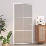 Unutarnja vrata 102,5x201,5 cm Bijela od mat stakla i aluminija