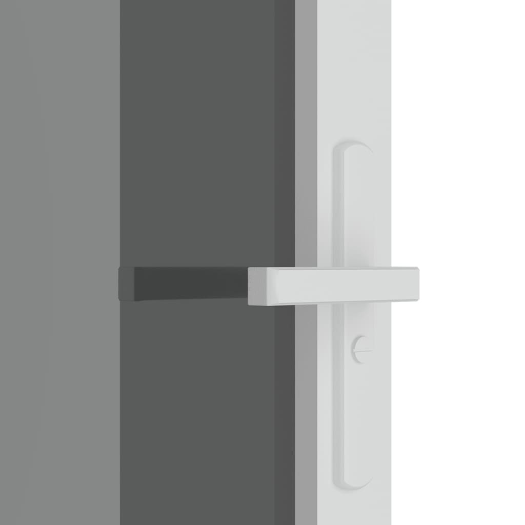 Unutarnja vrata 102,5x201,5 cm bijela od ESG stakla i aluminija