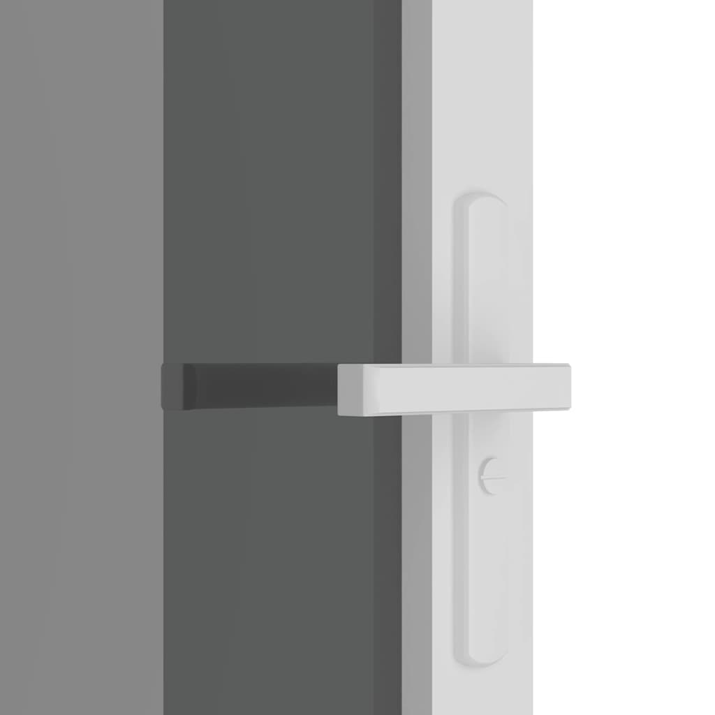 Unutarnja vrata 102,5x201,5 cm bijela od ESG stakla i aluminija