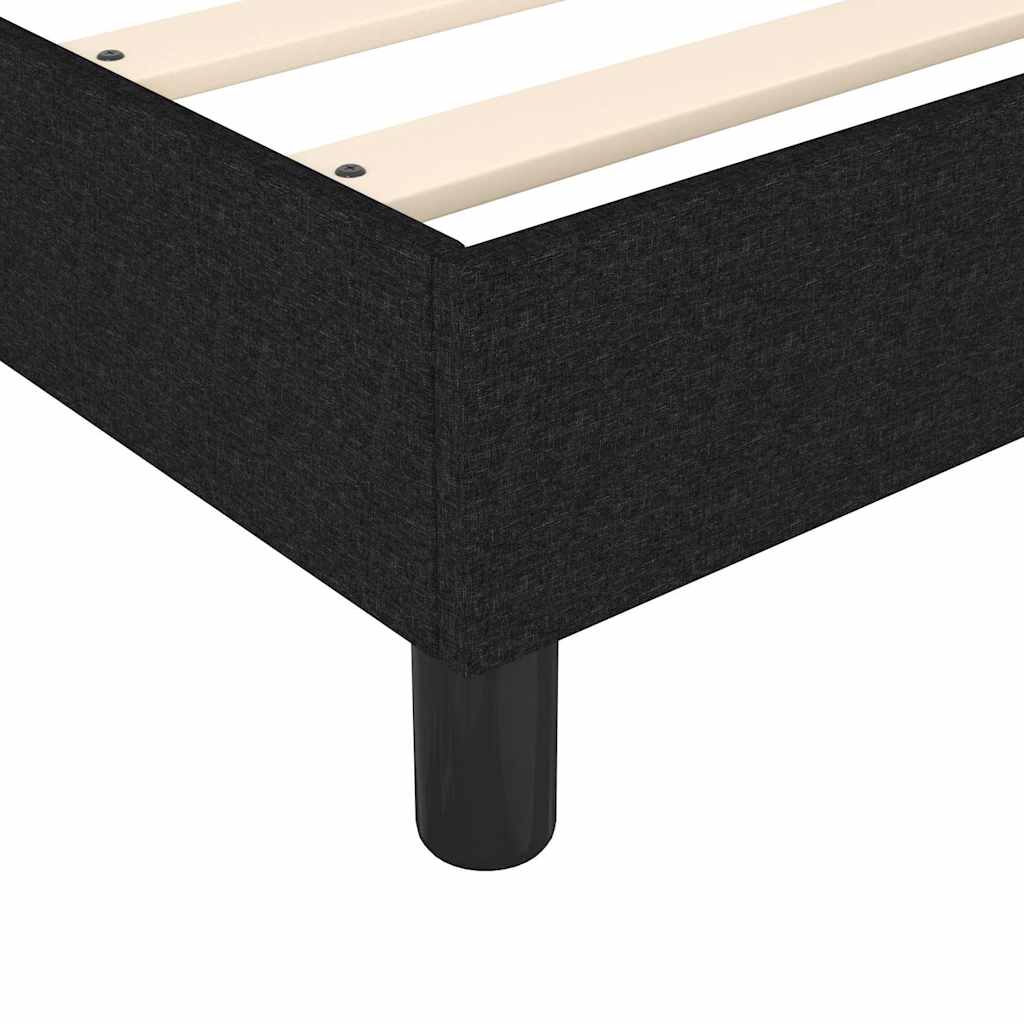 Box spring krevet s madracem crni 90x190 cm od tkanine