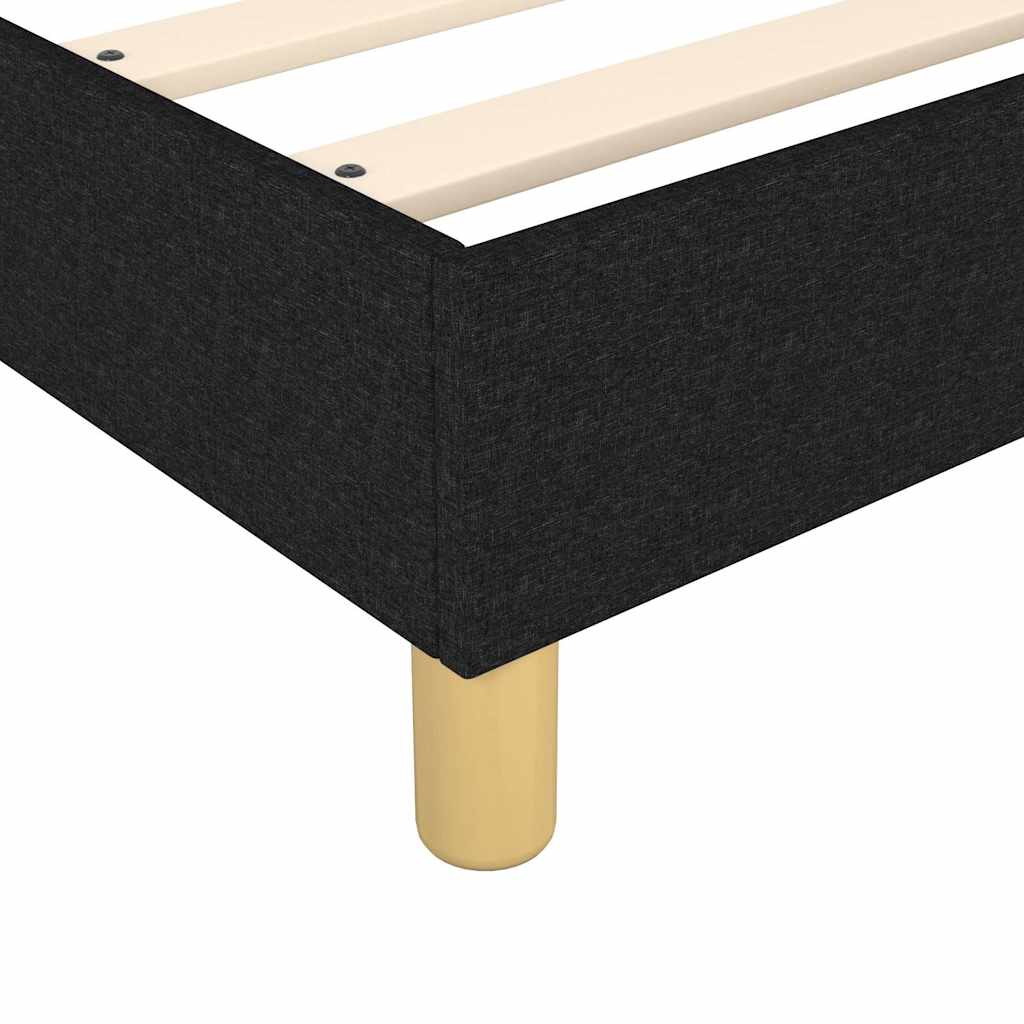 Box spring krevet s madracem crni 90x190 cm od tkanine