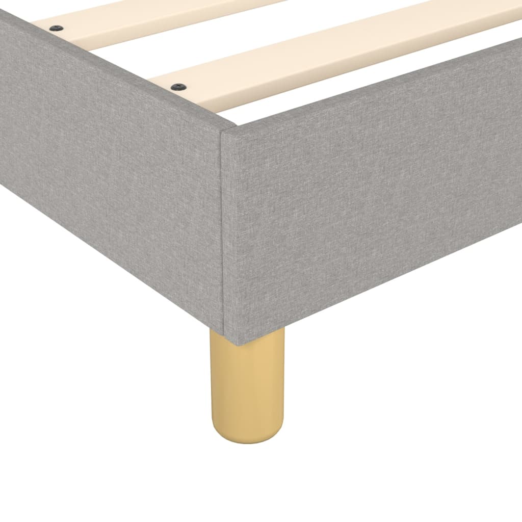 Krevet box spring s madracem svjetlosiva 160x200 cm tkanina