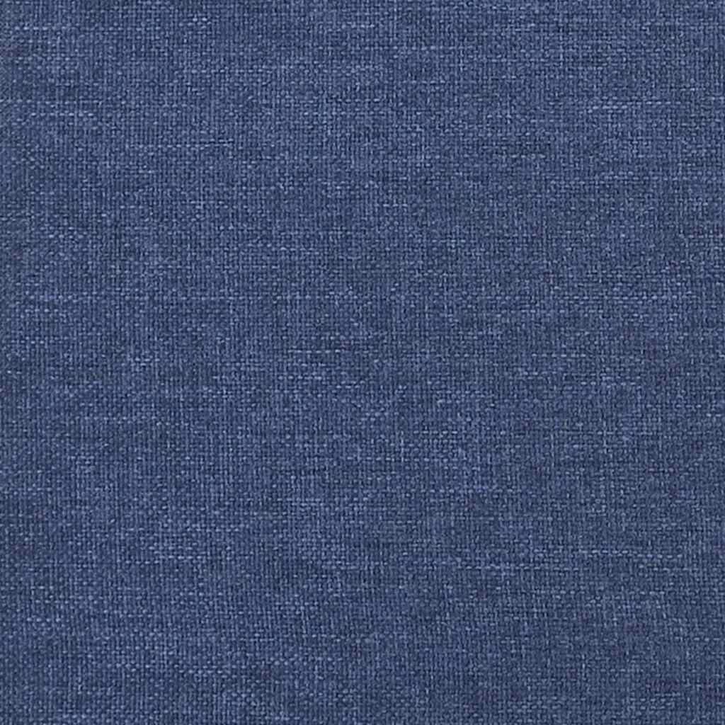 Krevet s oprugama i madracem plavi 140 x 190 cm od tkanine