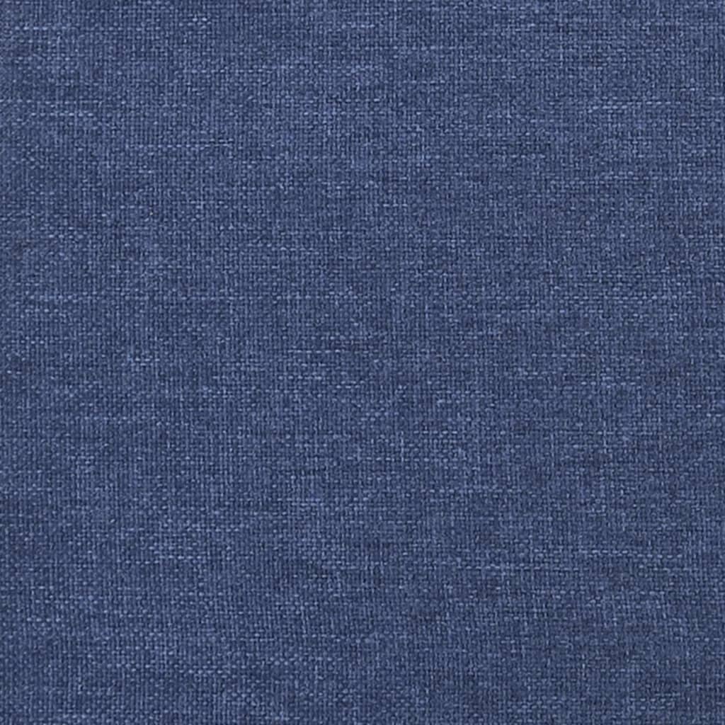 Krevet s oprugama i madracem plavi 80x200 cm od tkanine